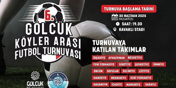 6. Gölcük Köyleri Arası Futbol Heyecanı Başlıyor