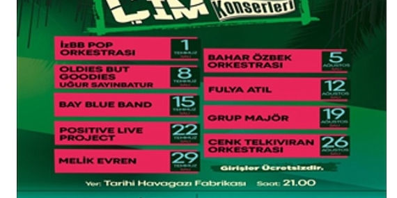 Çim Konserleri 1 Temmuz’da başlıyor