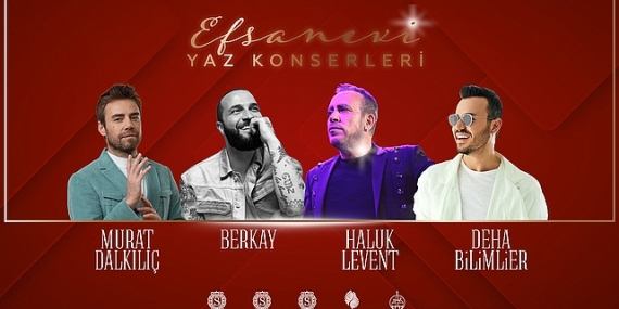 Efsanevi yaz konserleri ile eğlenceli tatiller yaşanıyor