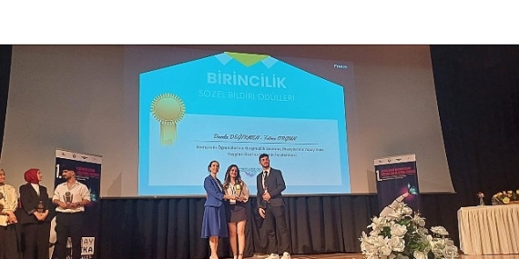 Egeli genç araştırmacıya birincilik ödülü