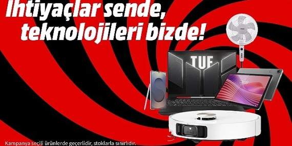 “İhtiyaçlar Sizde, Teknolojileri MediaMarkt’ta”   Kampanyası ile teknoloji alışverişinin tam zamanı!