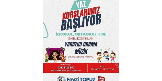 Milas Belediyesi Yaz Kursları İçin Kayıtlar Başlıyor