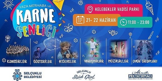 Selçuklu Belediyesi’nden Çocuklara Özel Karne Şenliği