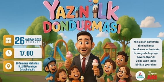 “Yazın İlk Dondurması” Rasim Başkan’dan