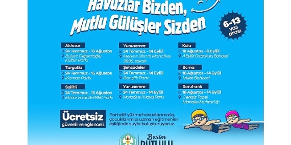 Büyükşehir’in Havuzları Çocuklarla Buluşuyor