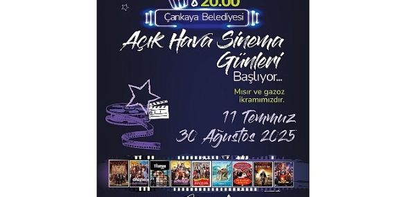 Çankaya’da “Açık Hava Sinema Günleri” başlıyor