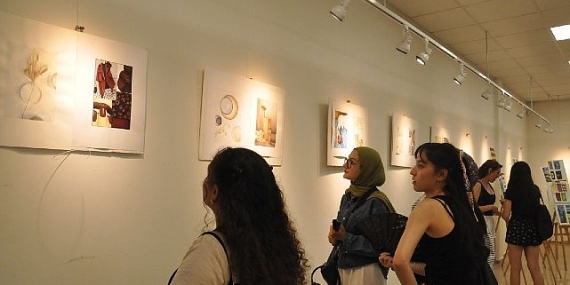 EÜ’de “Resim ve Desen” sergisi sanatseverlerin ilgi odağı oldu