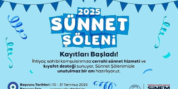 Üsküdar Belediyesi ‘2025 Sünnet Şöleni’ Kayıtları Başladı