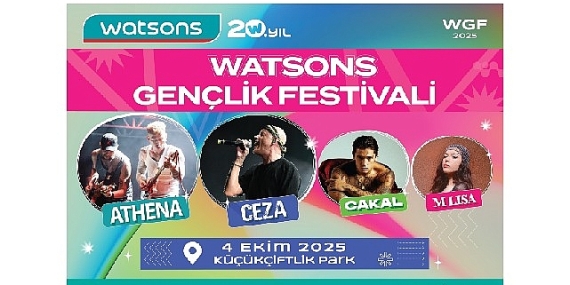 4. Watsons Gençlik Festivali 4 Ekim’de KüçükÇiftlik Park’ta!