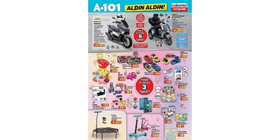 A101’de 21 Ağustos’ta Mobilite, Elektronik ve Ev Ürünleri Satışta