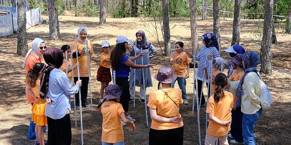 Anneler ve Kızları Konya Büyükşehir’in “Anne-Kız Kampı”nda Keyifli Vakit Geçirdi