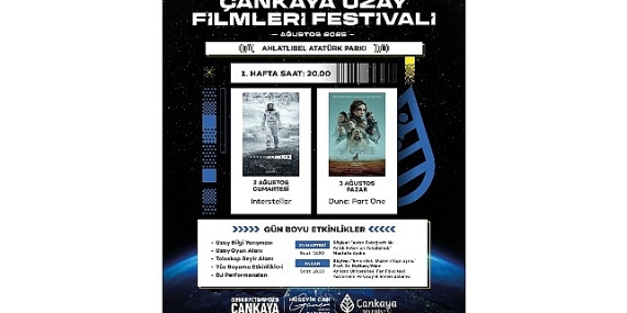 Çankaya’da Uzay Filmleri Festivali 2 Ağustos’ta Başlıyor