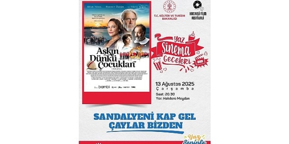Gölcük’te yaz sinema geceleri “Aşkın Dünkü Çocukları” ile devam edecek