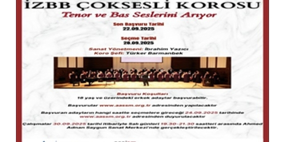 İzmir Büyükşehir Belediyesi’nden korist, tenor ve bas korist alımı