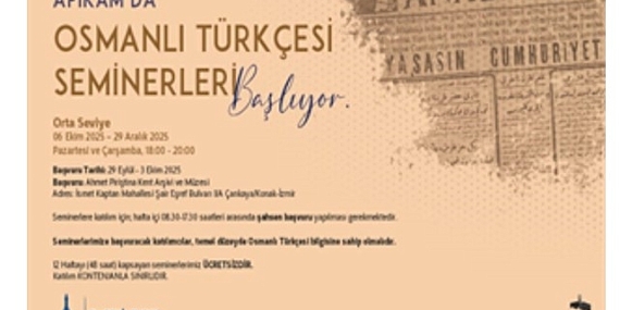 APİKAM’da “Orta Seviye Osmanlı Türkçesi Seminerleri” başlıyor