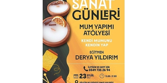 Gölcük Sanat Günleri Mum Yapımı Atölyesi ile Sürecek