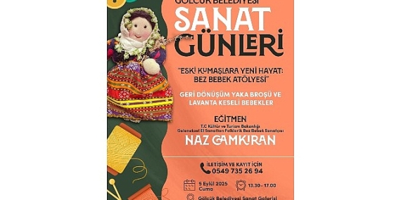 Gölcük’te Sanat Dolu Bir Geri Dönüşüm Etkinliği: Bez Bebek Atölyesi