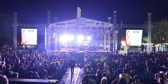 Malkara Kömür ve Süt Ürünleri Festivali’nde Coşku Dolu Konser Gecesi