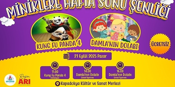 Nevşehir Belediyesi’nden Miniklere Hafta Sonu Şenliği