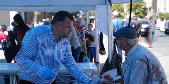 Saray Belediyesi’nden lokma ikramı