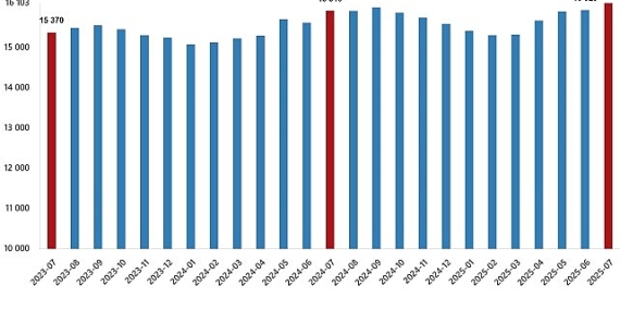 Ücretli Çalışan İstatistikleri, Temmuz 2025