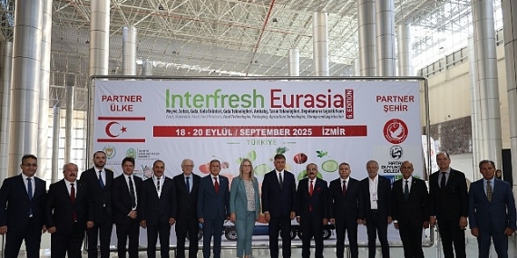 Yaş meyve sebze sektörüne yıllık 250 milyon dolar katkı sağlayan Interfresh Eurasia Fuarı İzmir’de açıldı