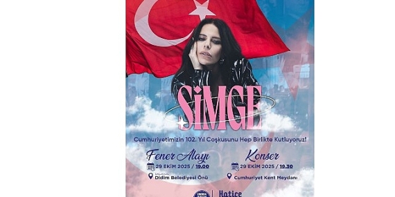 Didim’de 29 Ekim Cumhuriyet Bayramı Simge Konseriyle Kutlanacak