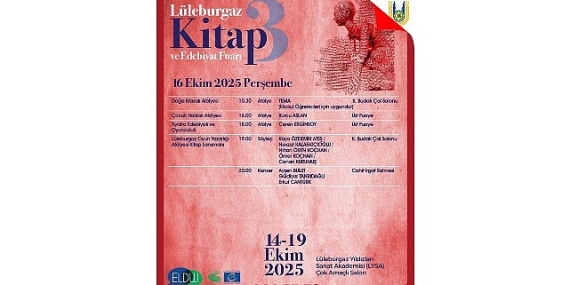 Lüleburgaz 3. Kitap ve Edebiyat Fuarı 14 Ekim’de başlıyor