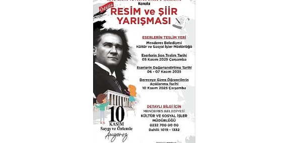Menderes’te Atatürk Resim ve Şiirde Yaşatılacak