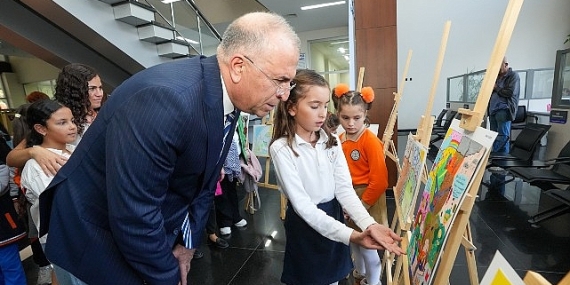 Minik ressamlardan anlamlı mesaj: Suyumuzu koruyalım