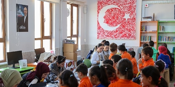 Selçuklu Sanat ve Tasarım Atölyesi’nden dış mahallelerdeki öğrencilere sanat etkinliği