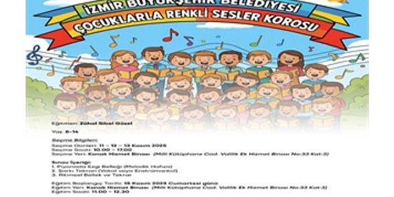 “Çocuklarla Renkli Sesler Korosu” başlıyor