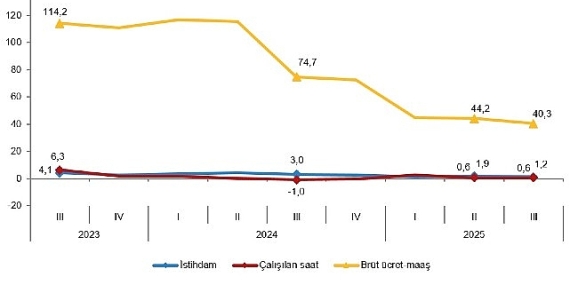 İşgücü Girdi Endeksleri, III. Çeyrek: Temmuz-Eylül, 2025