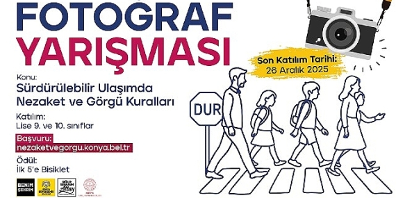 Konya Büyükşehir’den Öğrenciler İçin “Sürdürülebilir Ulaşımda Nezaket ve Görgü Kuralları” Yarışmaları