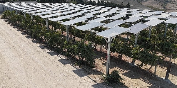 Yüzde 60 eğimli arazide  ilk güneş enerjisi santrali Adana’da