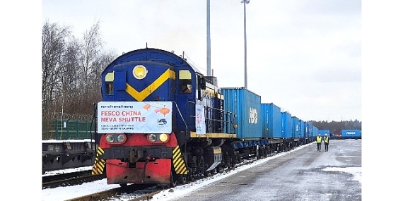 FESCO, Çin’den St. Petersburg’a İlk Doğrudan Tren Seferini Başlattı