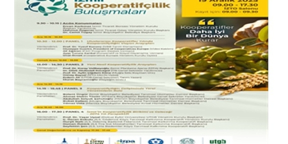 İzmir Kooperatifçilik Buluşmaları 19 Aralık’ta