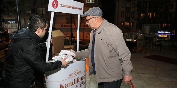 Keçiören’de Regaip Kandili Bereketi Paylaşmayla Yaşandı