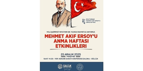 Milli Şair Vefatının 89. Yılında Gölcük’te Anılacak