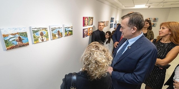 Mini Paint-4 Resim Sergisi, Yenişehir’de açıldı