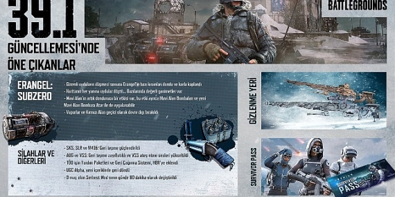 PUBG: BATTLEGROUNDS, Sizi “Erangel: Subzero”nun Buz Tutmuş Savaş Alanlarına Çağırıyor