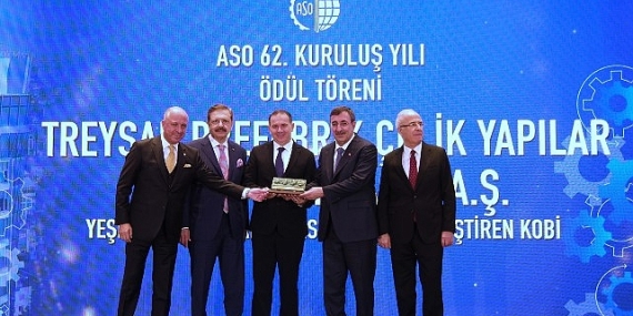 Treysan “Yeşil Dönüşüm Kapasitesini En Çok Geliştiren Firma” seçildi