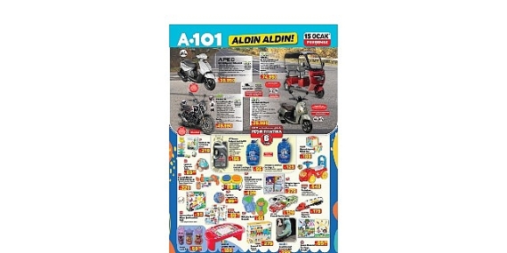 15 Ocak’ta A101’de Mobilite Ürünleri Tüketicileri Bekliyor