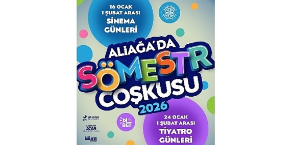 Aliağa Belediyesi’nden Sömestr Özel Tiyatro ve Sinema Günleri