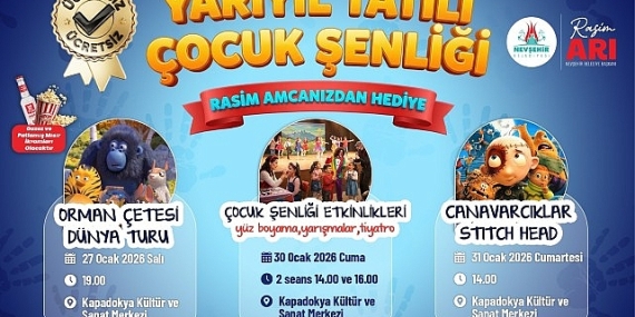 Çocuklar Hepinizi YARIYIL TATİLİ ÇOCUK ŞENLİĞİ’ne Bekliyoruz