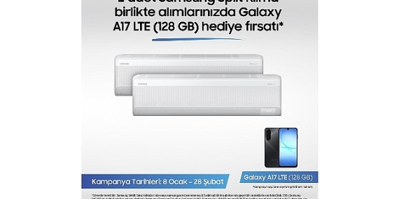Samsung Split Klimalarda Galaxy A17 telefon fırsatı kampanyası!