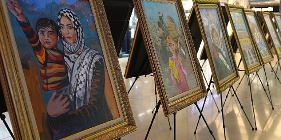 Konya Büyükşehir, Konya’daki Gazzeli Çocukların Resimlerinden Sergi Açtı