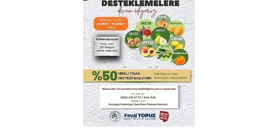 Milas Belediyesi Üreticilere Fidan Desteği Sağlayacak