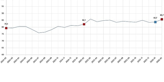Tüketici Güven Endeksi, Şubat 2026