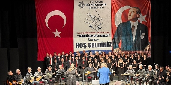 Türkülerin Eşsiz Notaları Aydın Büyükşehir Belediyesi Şükran Güngör-Yıldız Kenter Kültür Merkezi ve Tiyatro Salonu’ndan Yükseldi